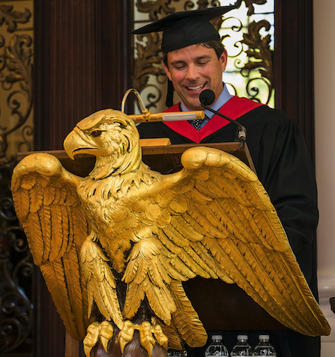 Michael Fabiano at Convocation in 2019